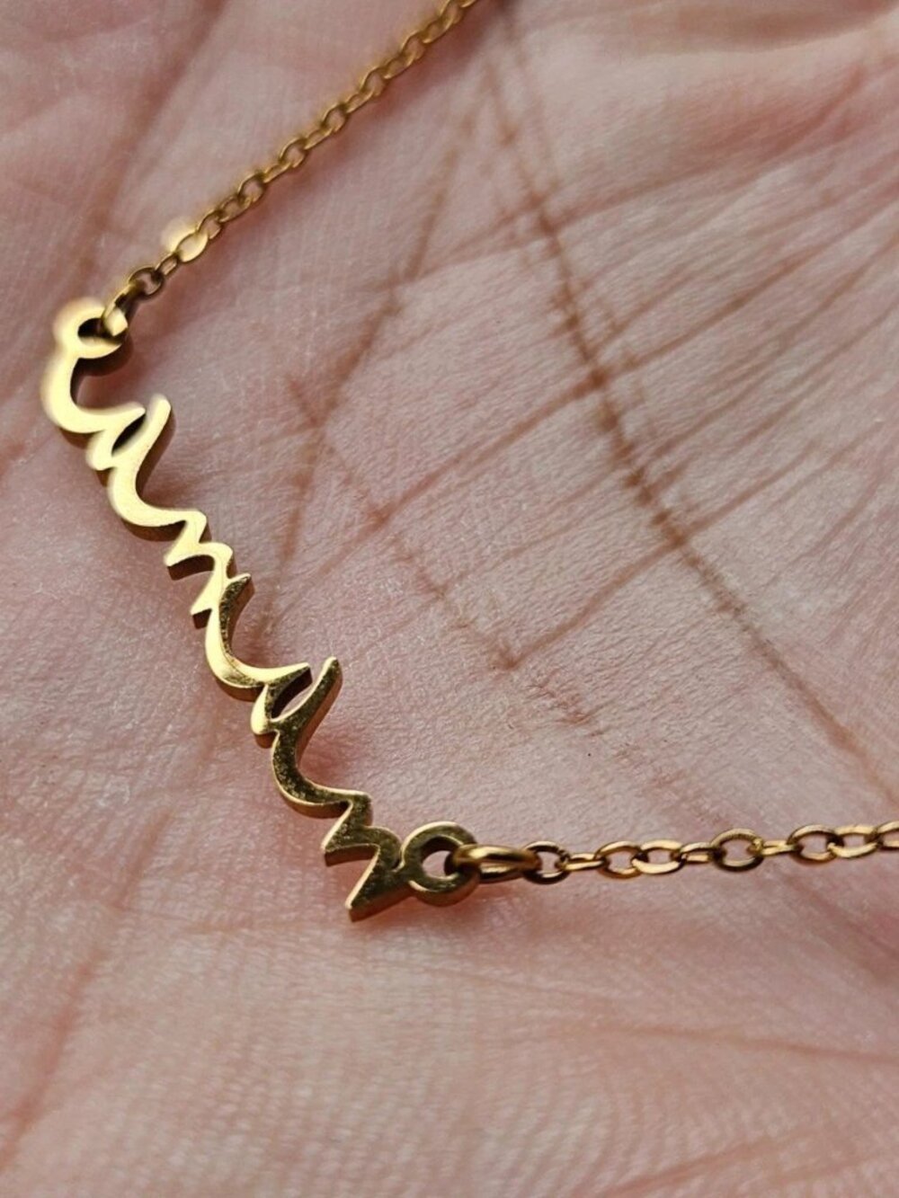 Mama Pendant Necklace Gold Tone Fashion Jewelry Necklace